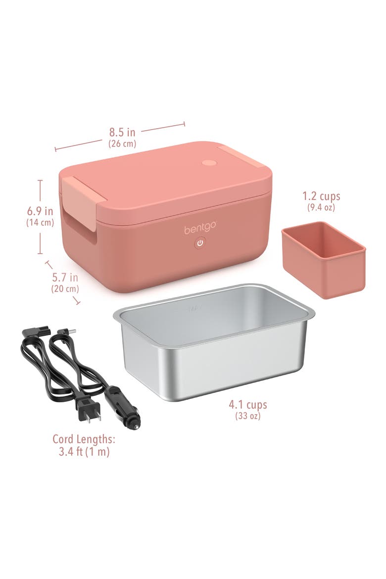 Heat Electric Lunch Box, Alternate, color, PINK