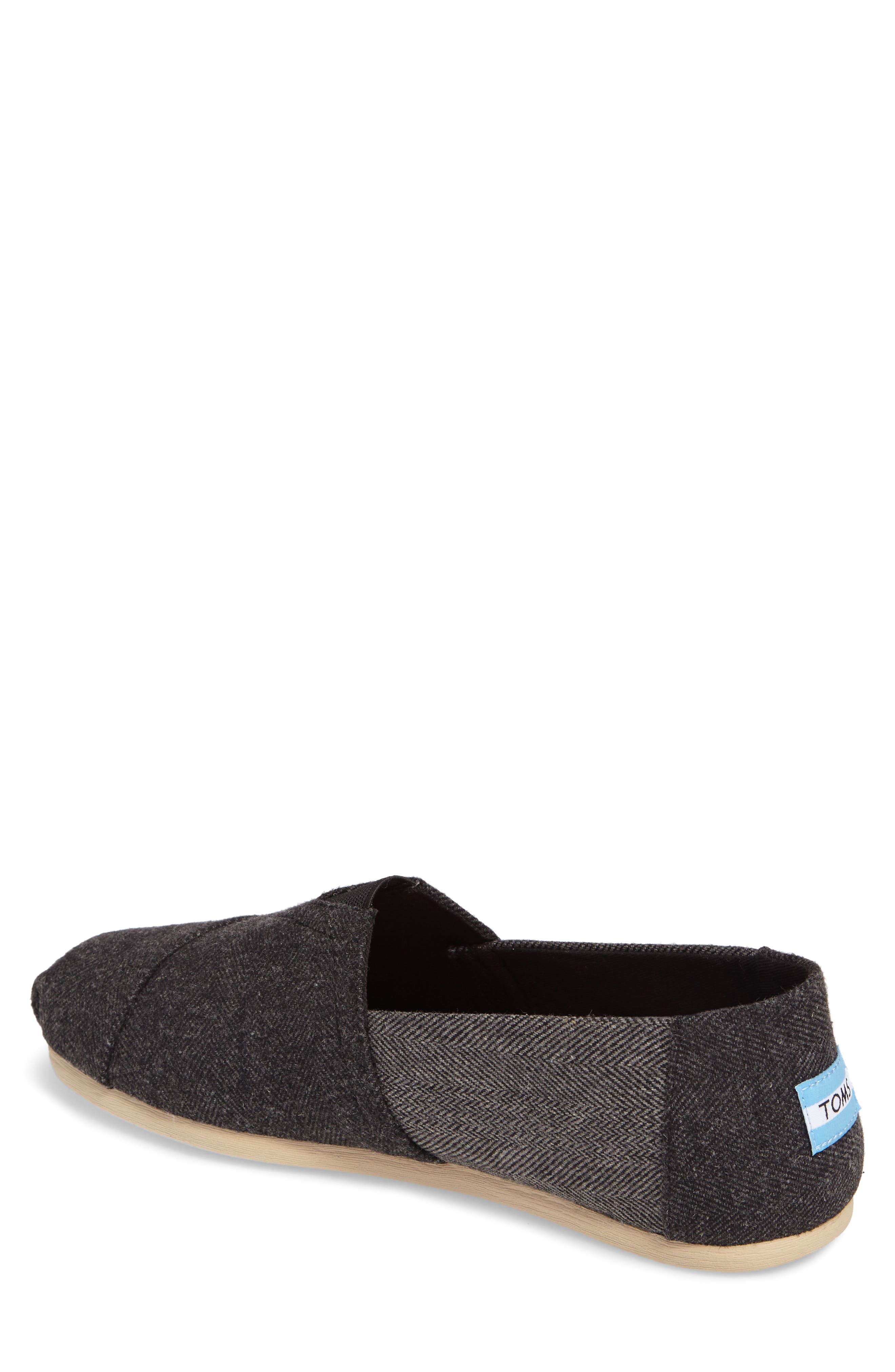 Classic Alpargata Slip-On, Alternate, color, BLACK/ GREY