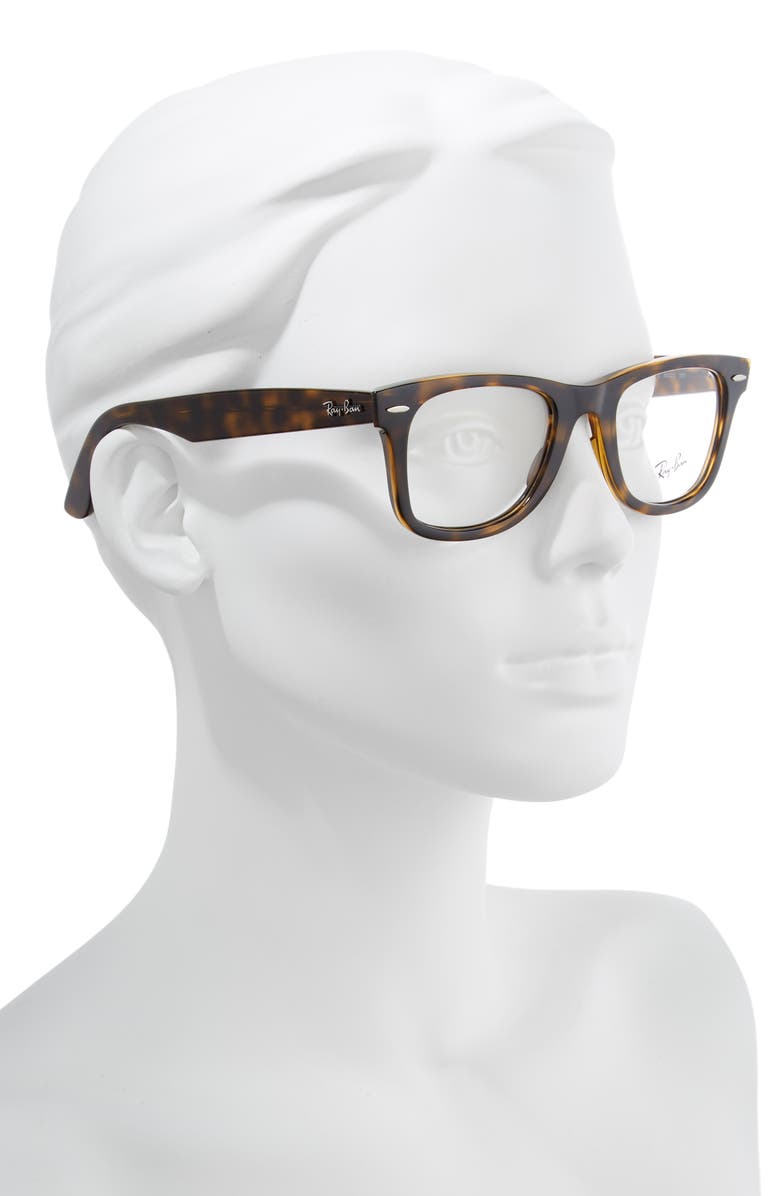 Ray-Ban 50mm Optical Glasses, Alternate, color, Havana