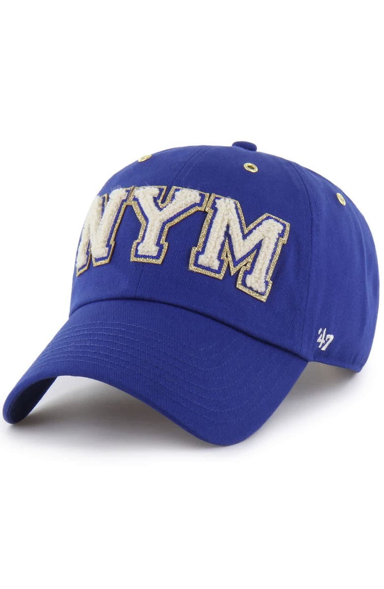Stoney Clover Lane X '47 Men's '47 x Stoney Clover Lane Royal New York Mets Acro Charm Clean Up Adjustable Hat, Alternate, color, Royal