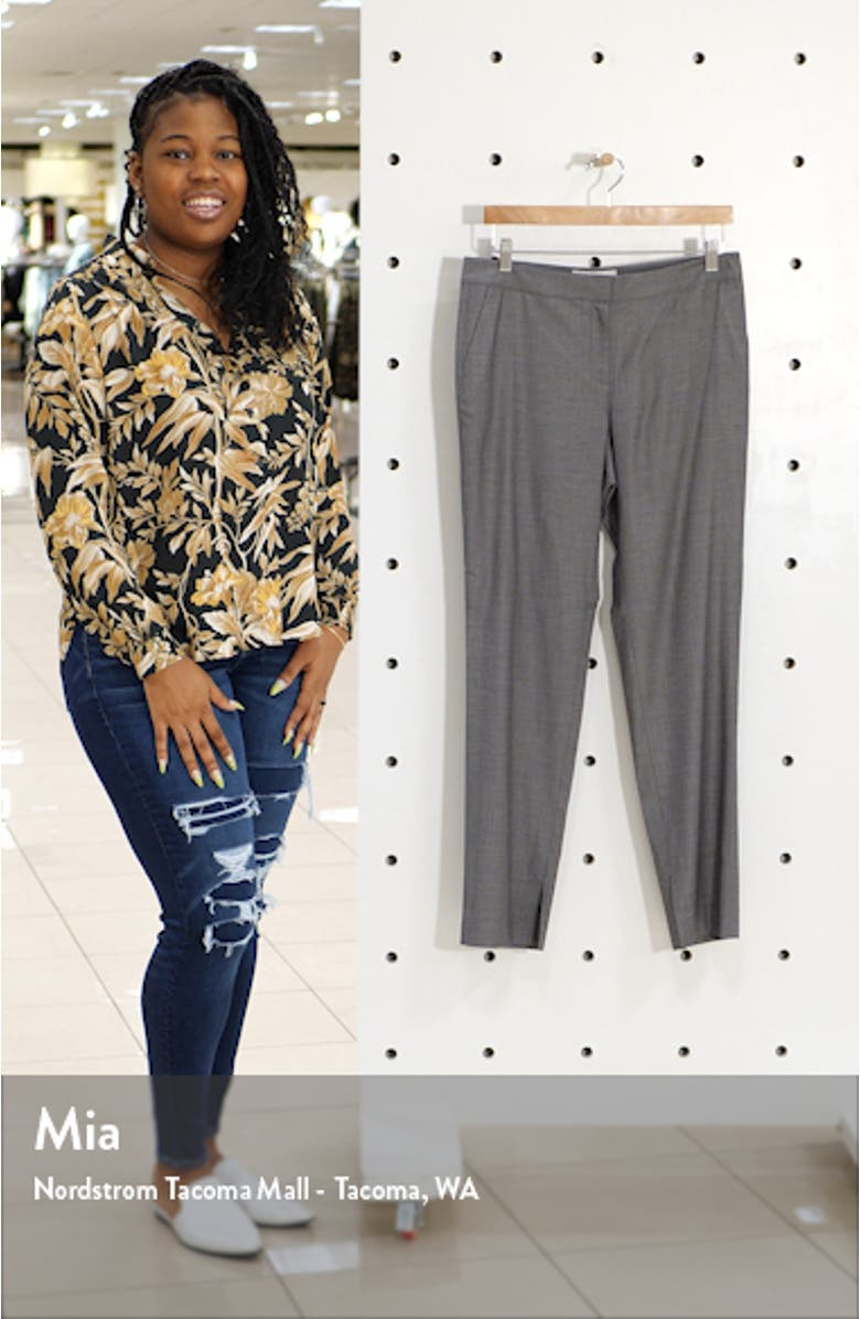 Waldorf Slit Hem Slim Pants, sales video thumbnail