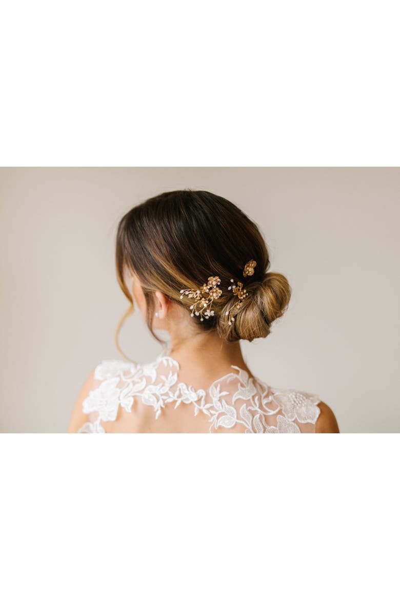 Estelle Bridal Pins, Alternate, color, Gold