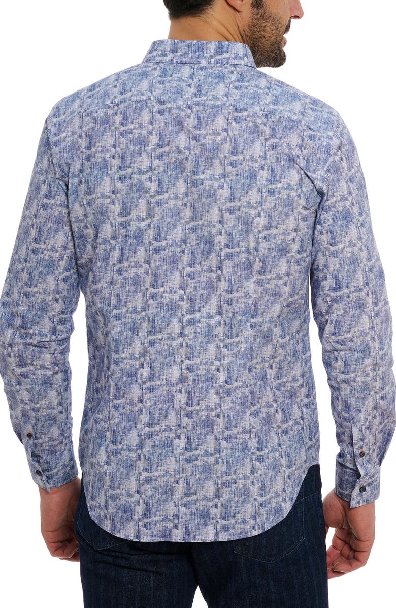 Robert Graham Chastin Abstract Print Button-Up Shirt, Alternate, color,