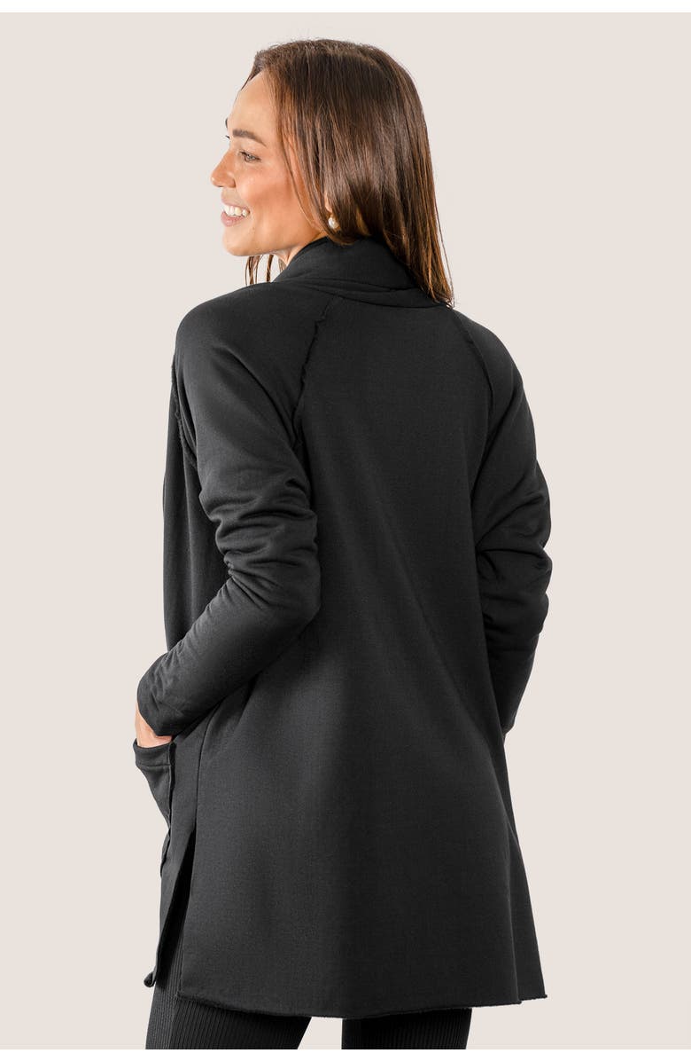 JJwinks Soho Pocketed Fleece Sweater Jacket, Alternate, color, Black