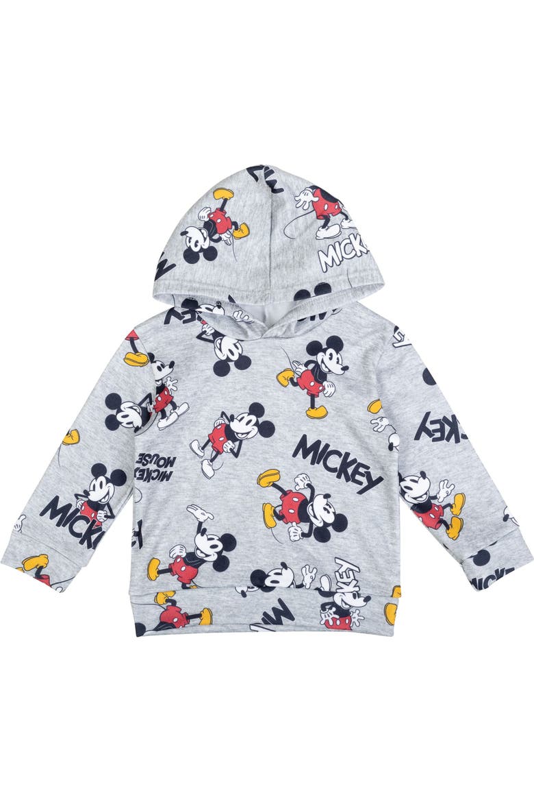 Mickey Mouse Fleece 2-Piece Hoodie and Pants Set, Alternate, color, Mickey Grey Black