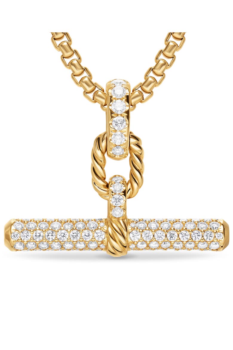 Madison® Toggle Pendant in 18K Yellow Gold with Diamonds, 29mm, Alternate, color, DIAMOND