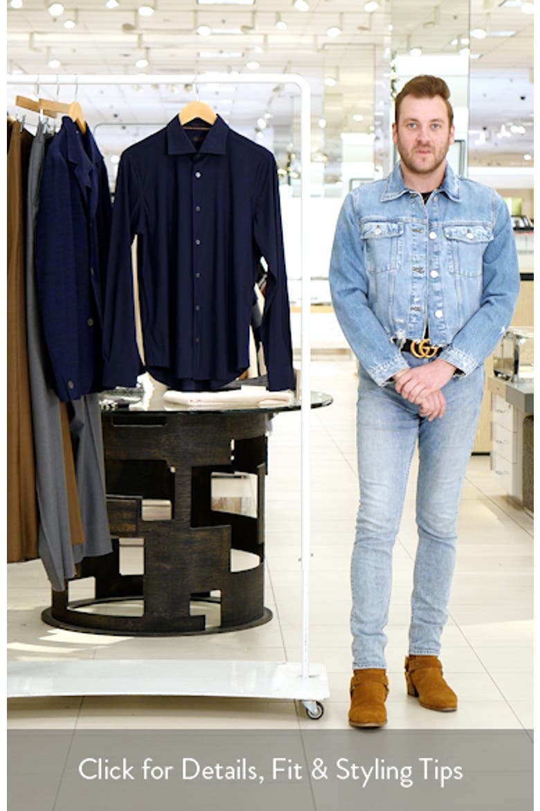 Piccadilly Solid Knit Nylon Blend Dress Shirt video