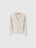 Missoni Wool And Cotton Chevron Cardigan With Pockets