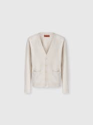 Missoni Wool And Cotton Chevron Cardigan With Pockets