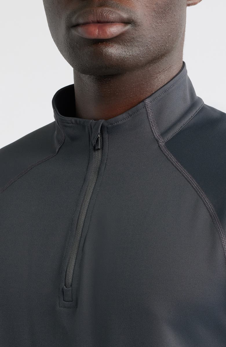 Rhone Session Quarter Zip Pullover, Alternate, color, Asphalt