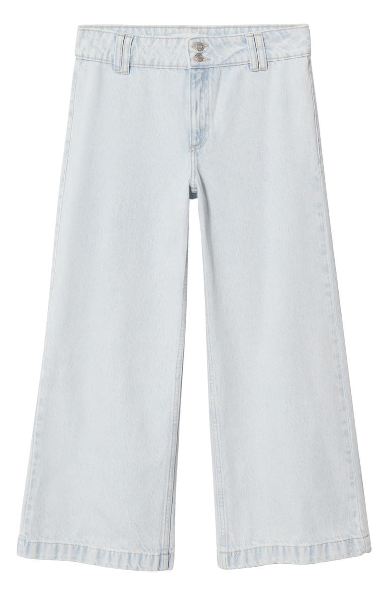 MANGO Nonstretch Culotte Jeans, Alternate, color, 