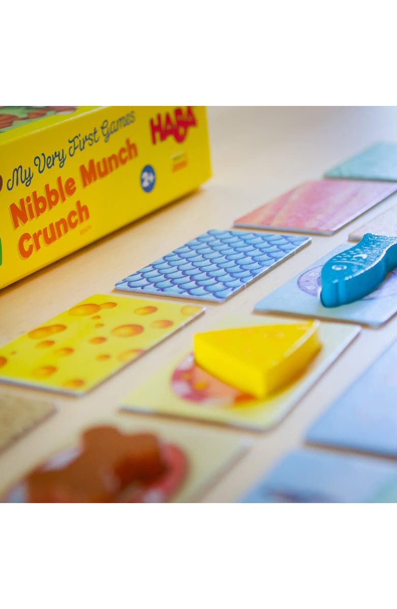 HABA My Very First Games A Memory & Matching Game for Toddlers Ages 2+, Nibble Nibble Munch Crunch, Preschool Learning Activities, Made in Germany, Alternate, color, Yellow Multi