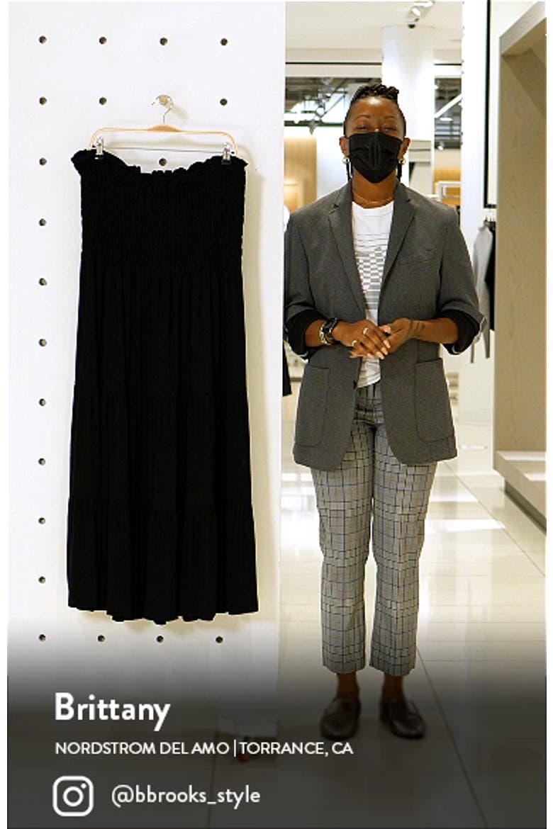 Strapless Jersey Maxi Dress video