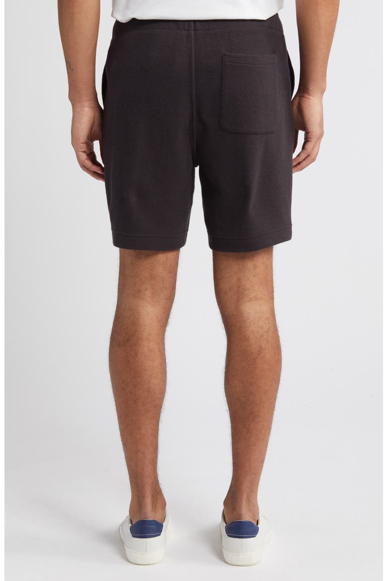 Bouclé Pull-On Shorts, Alternate, color, SOFT BLACK