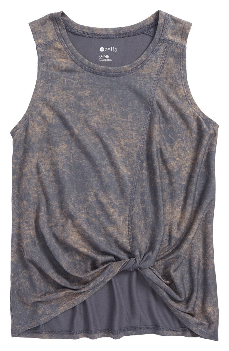 Zella Girl Knotted Tank, Main, color, 