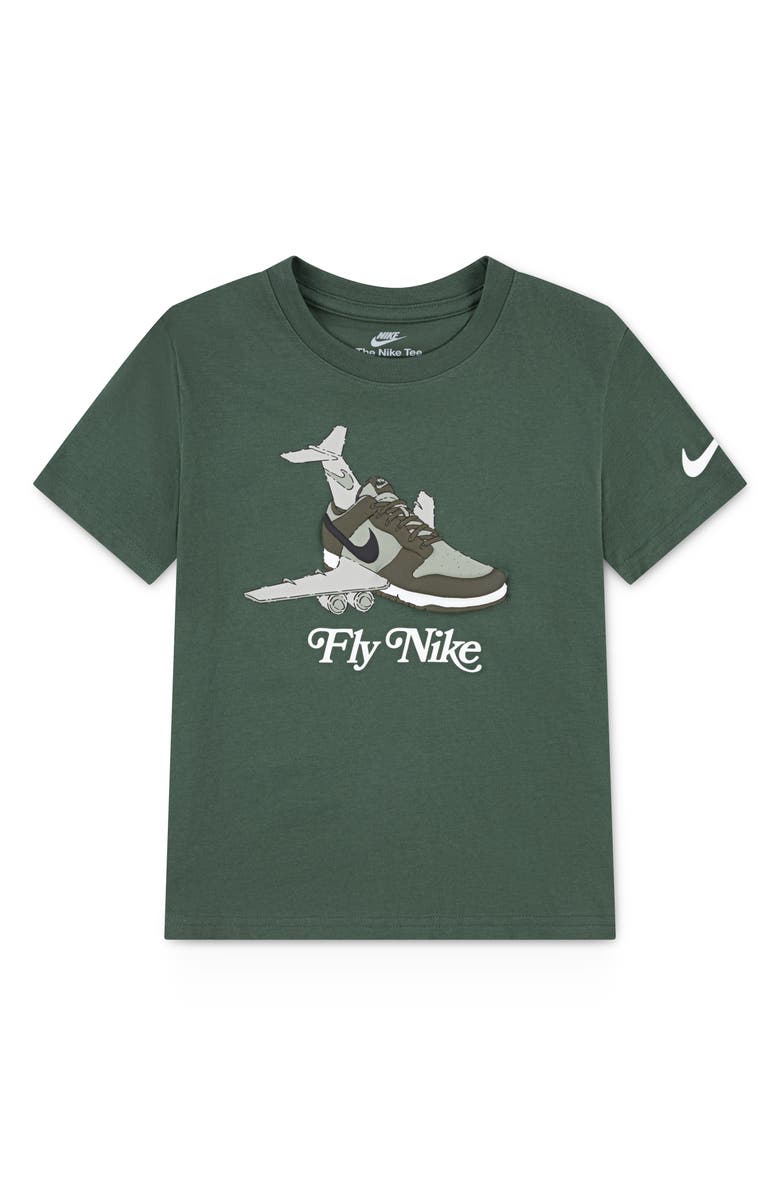 Nike Kids' Fly Nike Graphic T-Shirt, Main, color, Fir