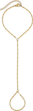 Adornia Tarnish Resistant 18K Gold Plated Hand Chain