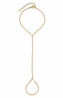 Adornia Tarnish Resistant 18K Gold Plated Hand Chain