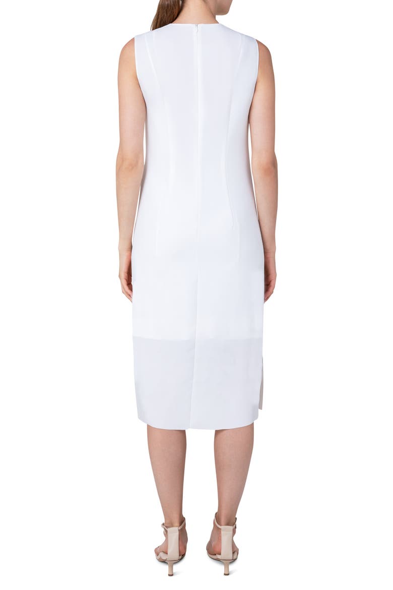 Circle Cutout Midi Dress, Alternate, color, CREAM-SILVER