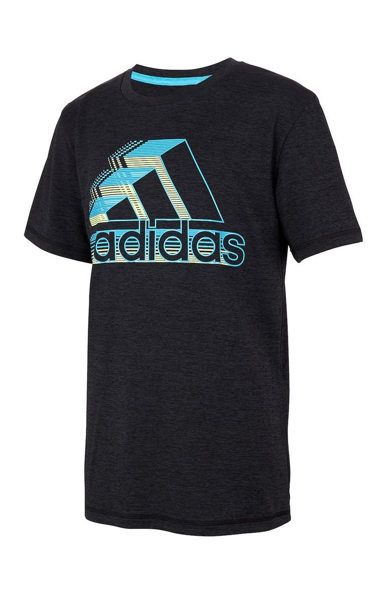 adidas Heathered Badge of Sport Graphic T-Shirt, Main, color, 