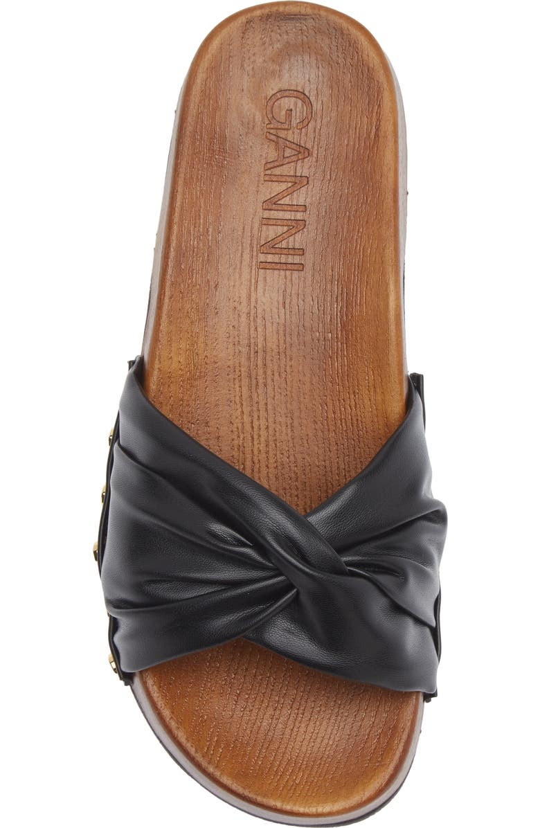 Ganni Tia Fairy Clog Slide Sandal, Alternate, color, Black