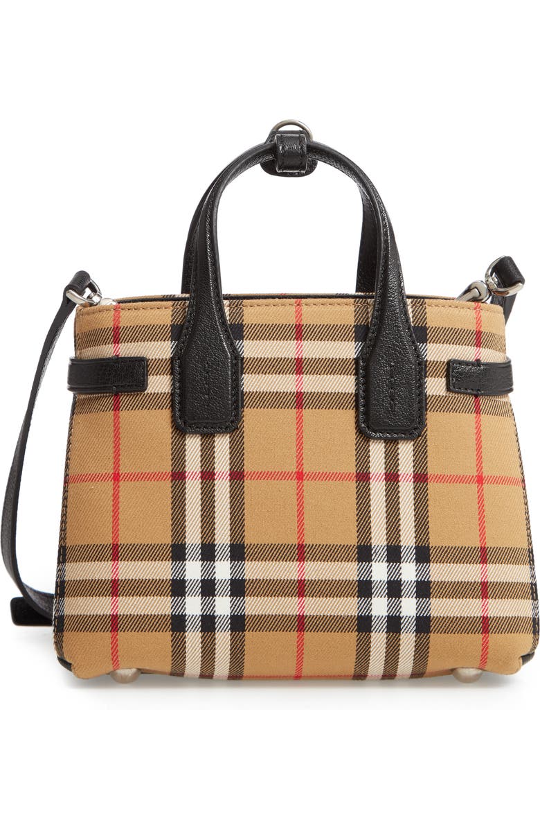 Burberry Baby Banner Vintage Check Tote, Main, color,