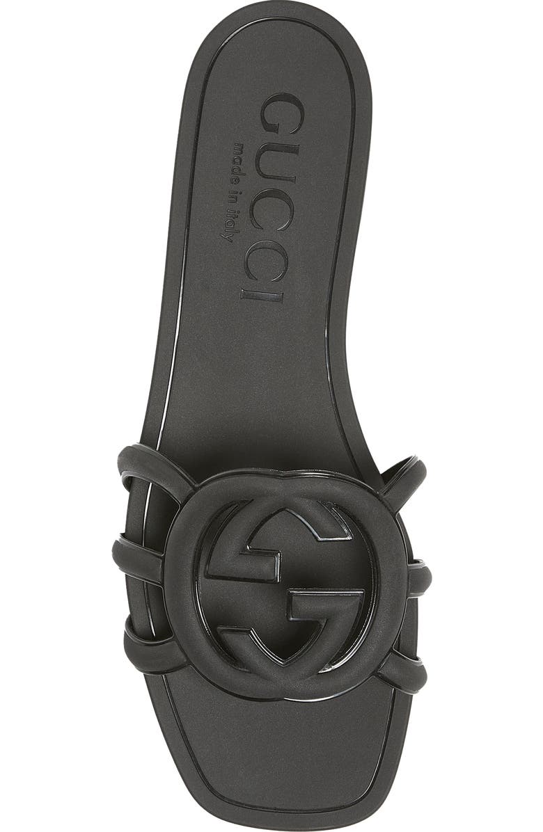 Gucci Palma Slide Sandal, Alternate, color, Nero