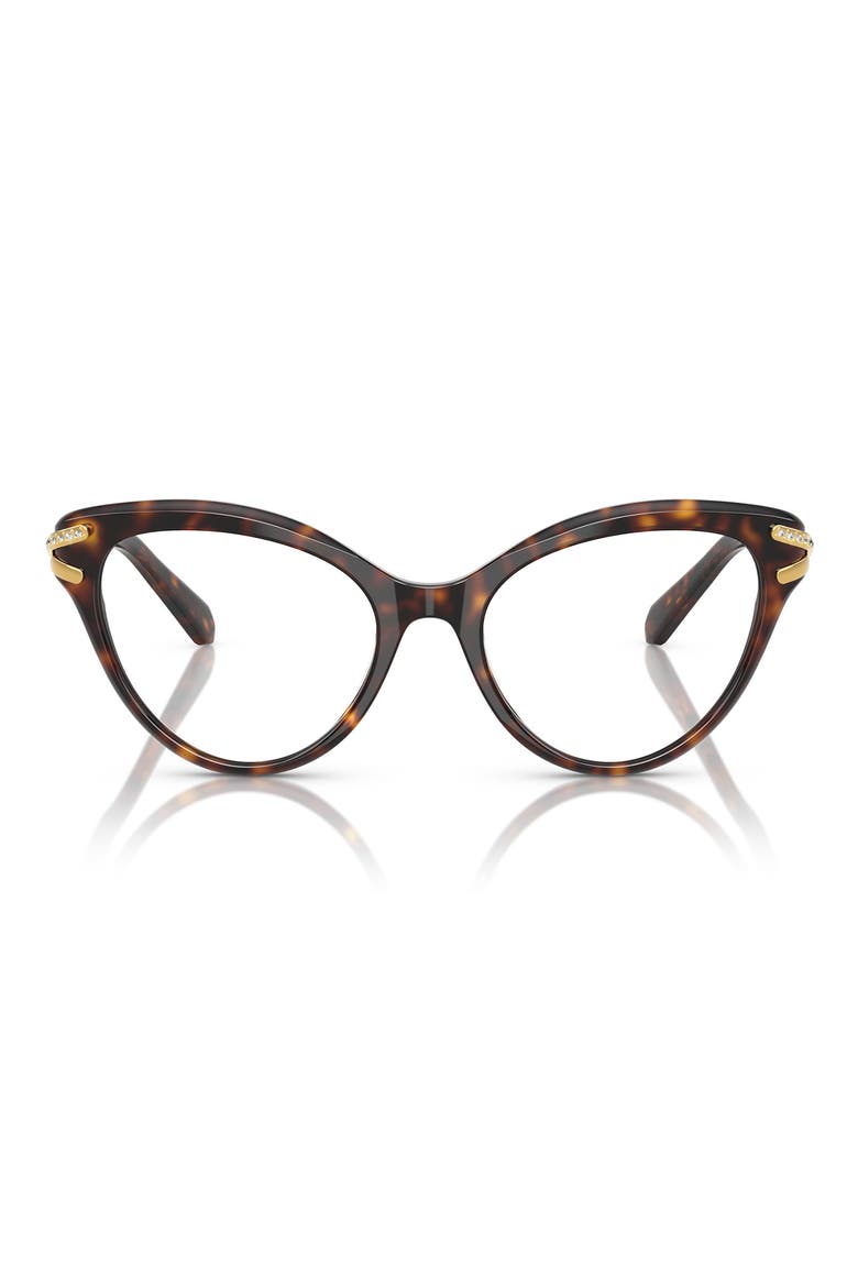 55mm Cat Eye Optical Glasses, Main, color, HAVANA