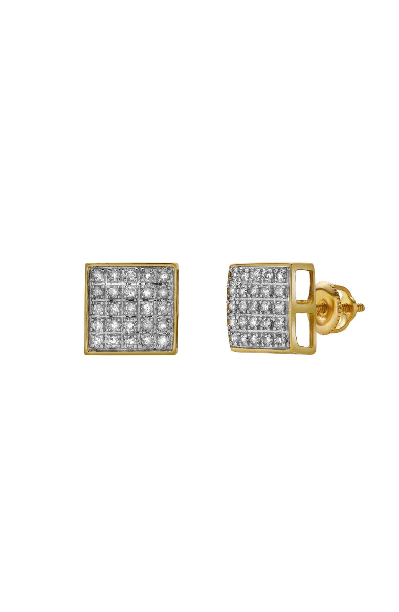 LuvMyJewelry Ocaso 10K Yellow Gold Diamond Unisex Earrings - 0.27 Cts, Main, color, 10K Yellow Gold