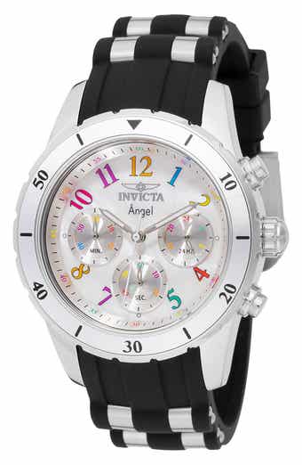 Angel Silicone Strap Watch, 40mm