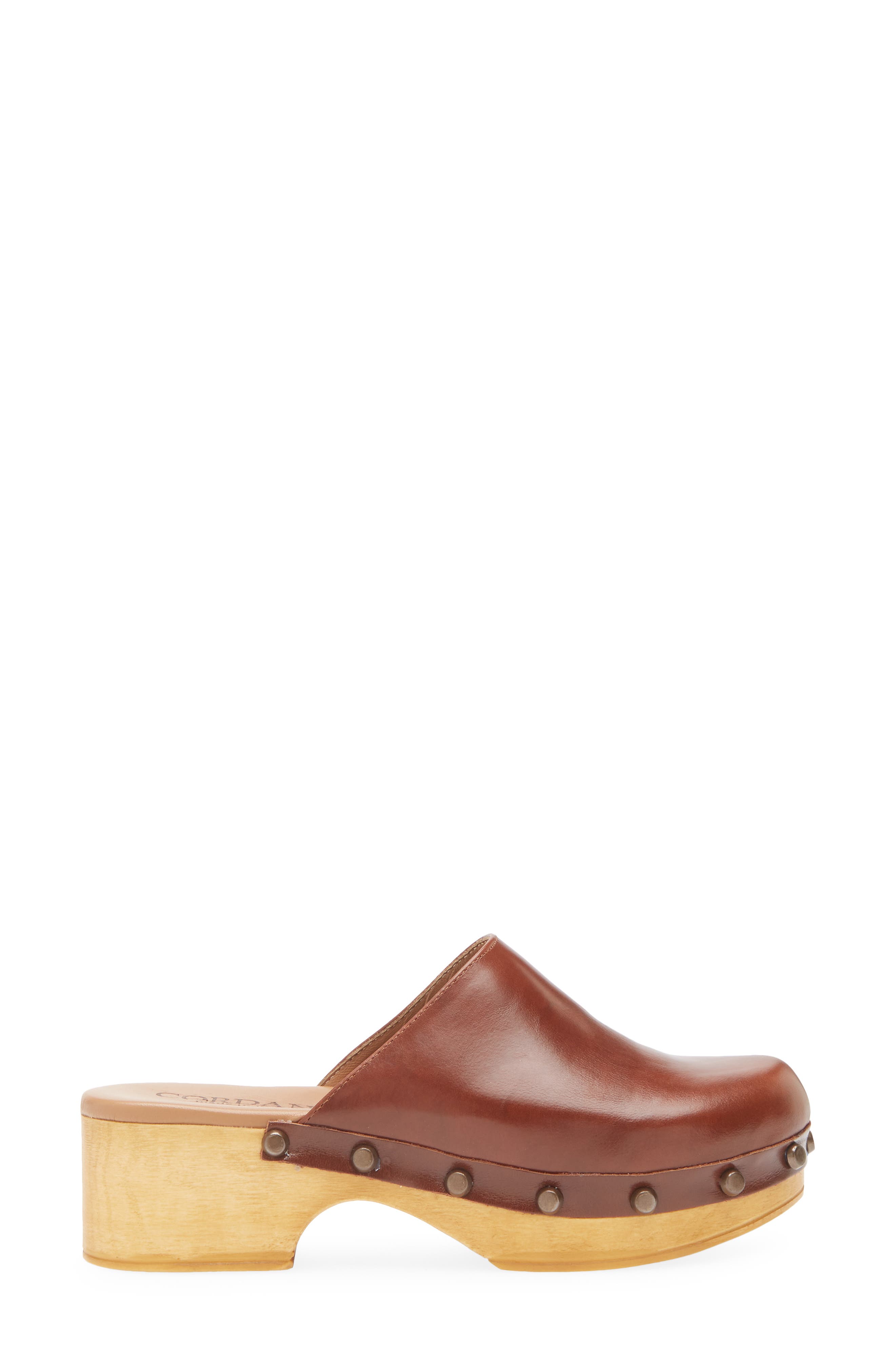 Wilka Platform Mule, Alternate, color, COGNAC LEATHER
