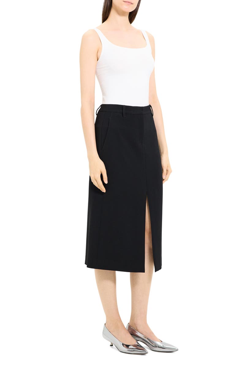 Theory Front Vent A-Line Skirt, Alternate, color, 