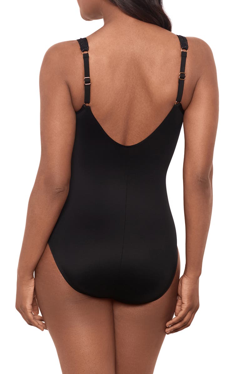 Miraclesuit<sup>®</sup> Brillante Madero One-Piece Swimsuit, Alternate, color, Black
