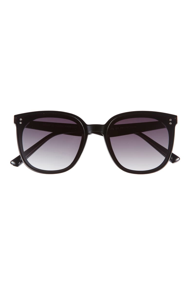 Square Sunglasses, Main, color, BLACK
