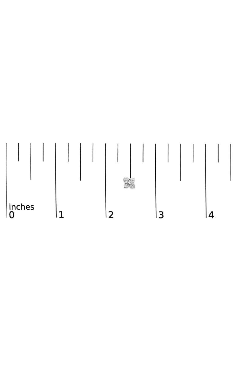 Haus of Brilliance 10K Gold 1/2 Cttw Lab Grown Diamond Snowflake Stud Earrings, Alternate, color, White