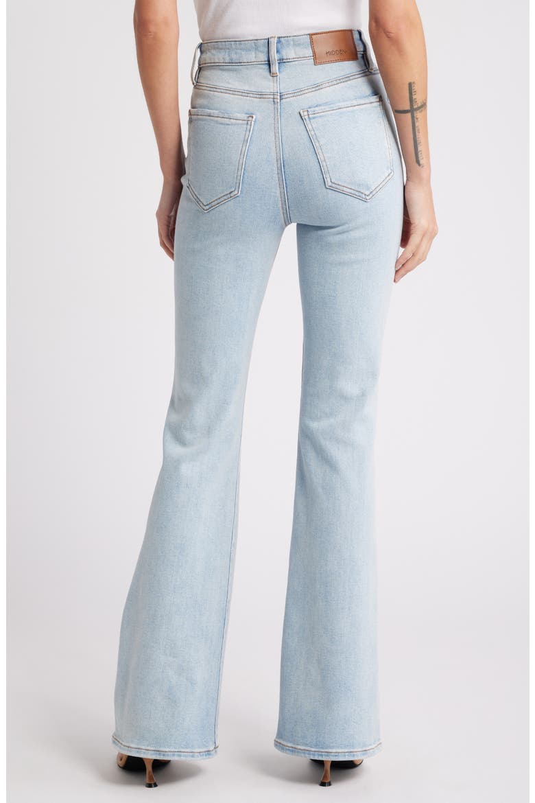 High Waist Flare Jeans, Alternate, color, LIGHT WASH