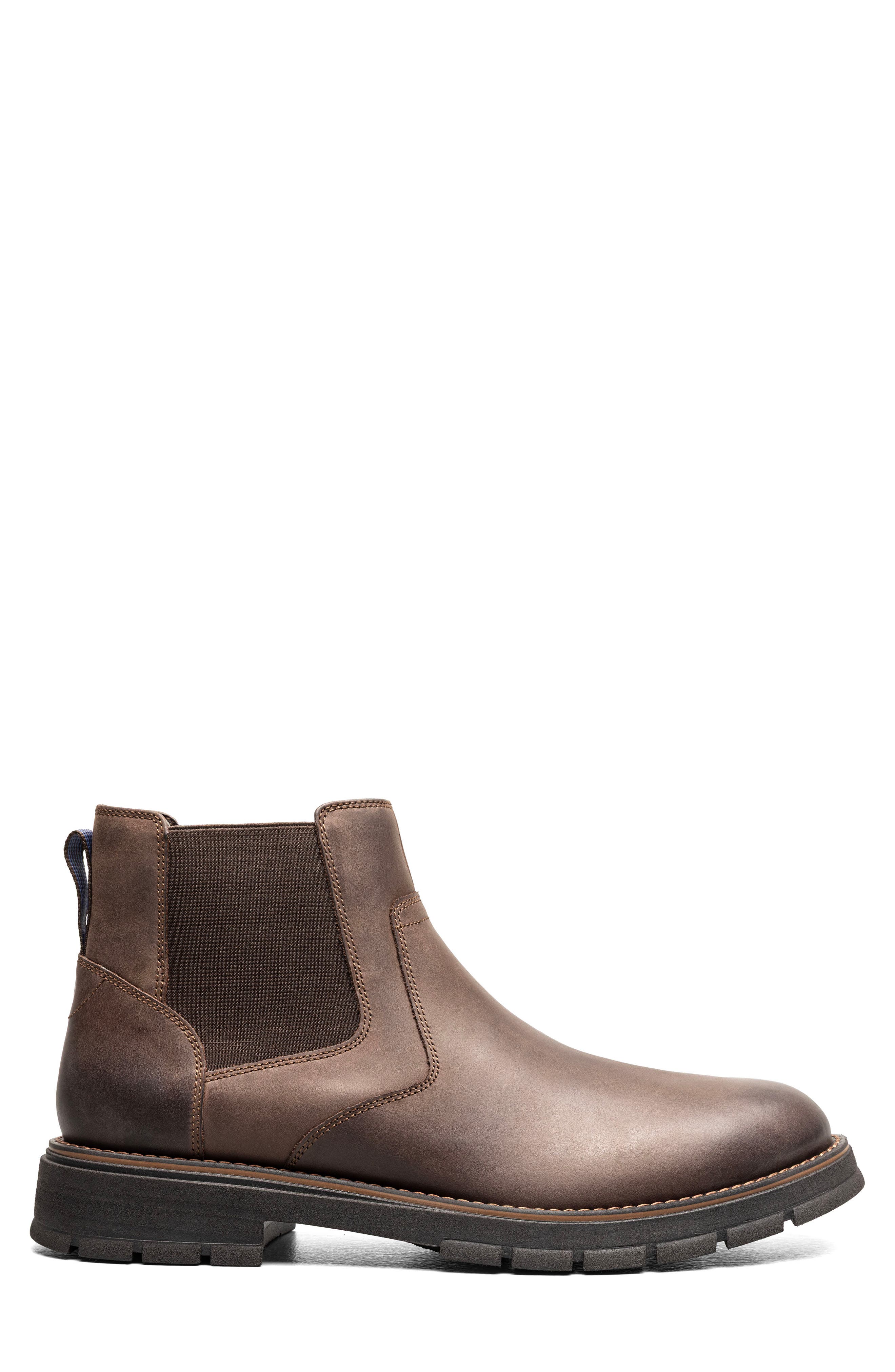 Briggs Plain Toe Chelsea Boot - Wide Width Available, Alternate, color, BROWN