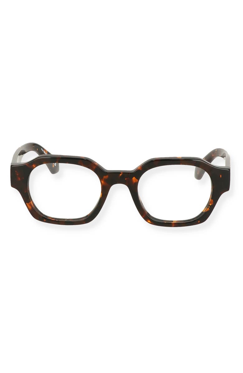 Off-White Havana 52mm Round Optical Frames, Main, color, Havana