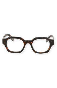 Off-White Havana 52mm Round Optical Frames