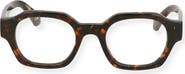 Off-White Havana 52mm Round Optical Frames