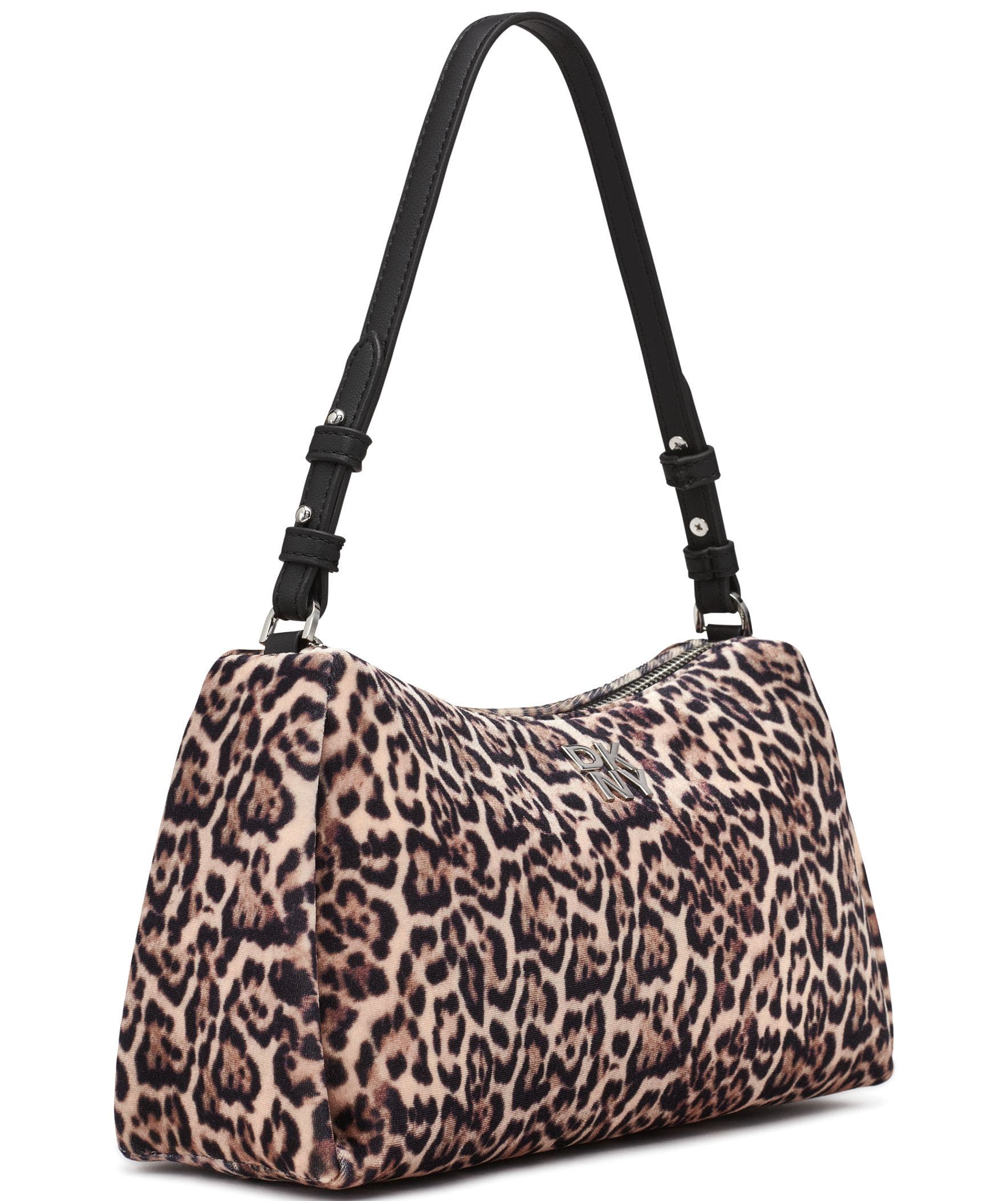 DKNY Remy Leopard Top-Zip Shoulder Bag, Alternate, color, 