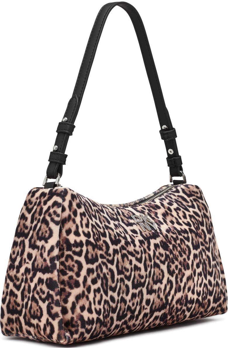 DKNY Remy Leopard Top-Zip Shoulder Bag, Alternate, color,
