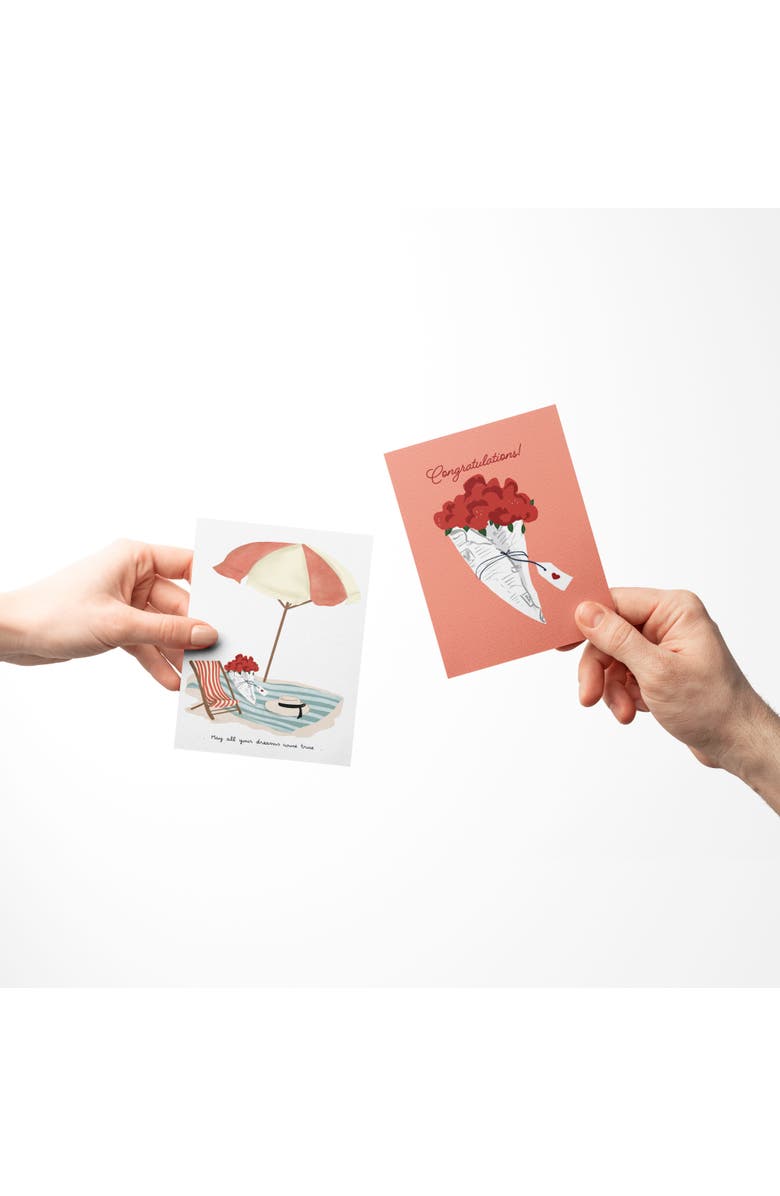 Ramus & Co Celebration/Graduation Assorted Greeting Card Pack (3ct) "Celebrate, Flowers, Beach", Alternate, color, Multi-Pack