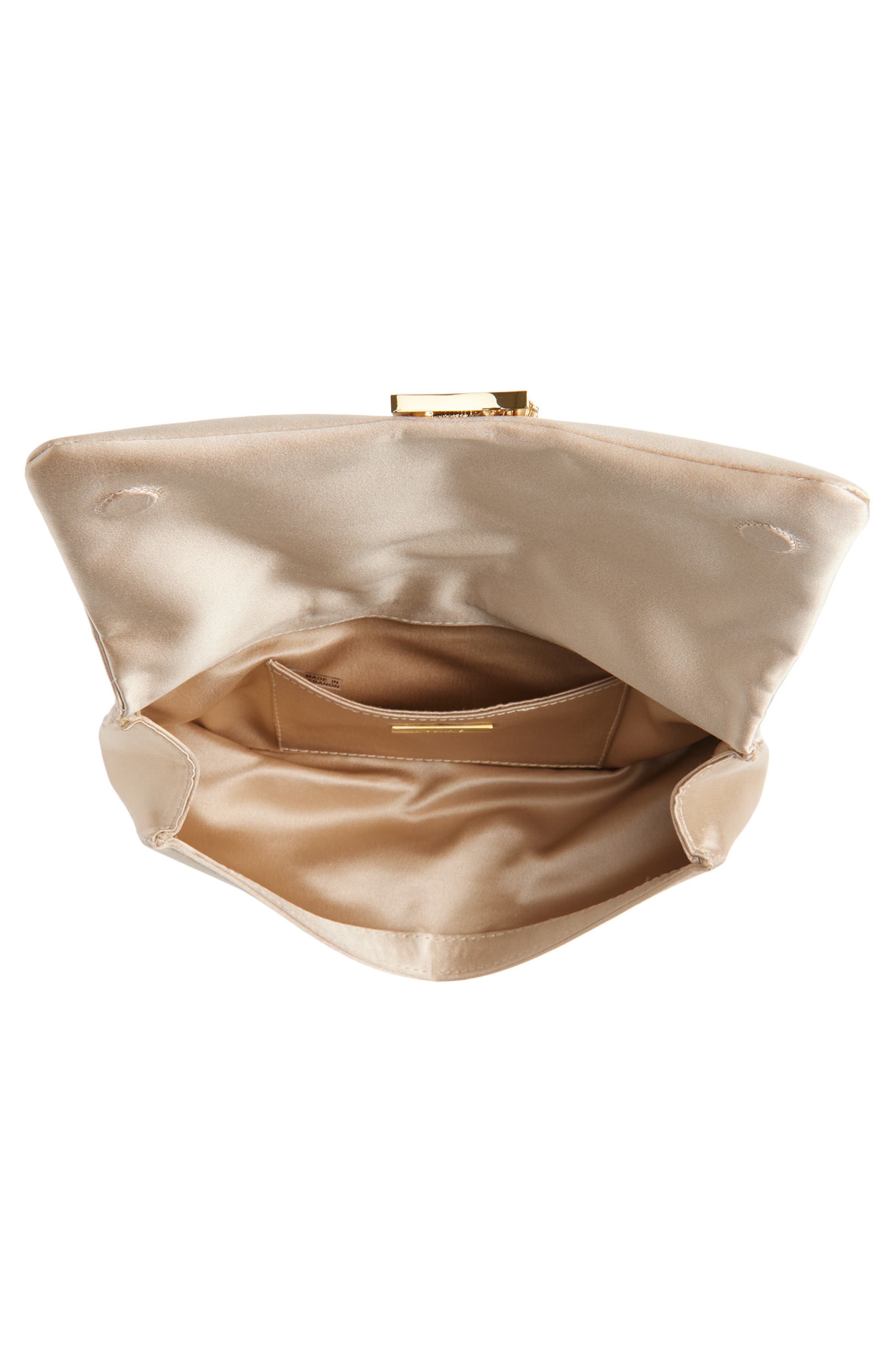 L’alingi Oasis Satin Pouch, Alternate, color, Champagne
