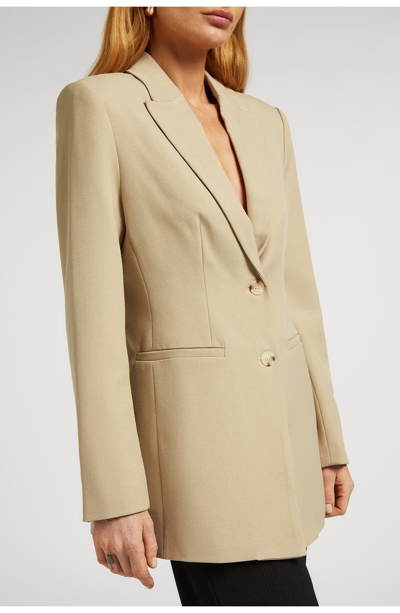 4TH ARQ Eden Tailored Oversized Blazer, Alternate, color, Tan