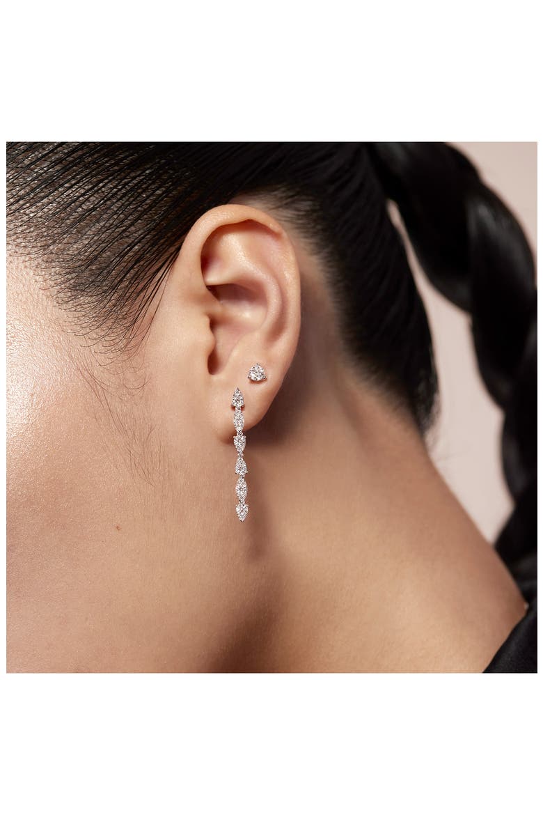 Aerial Diamond Dewdrop Linear Earrings, Alternate, color, WHITE GOLD