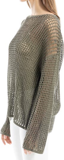 Oversize Open Knit Sweater