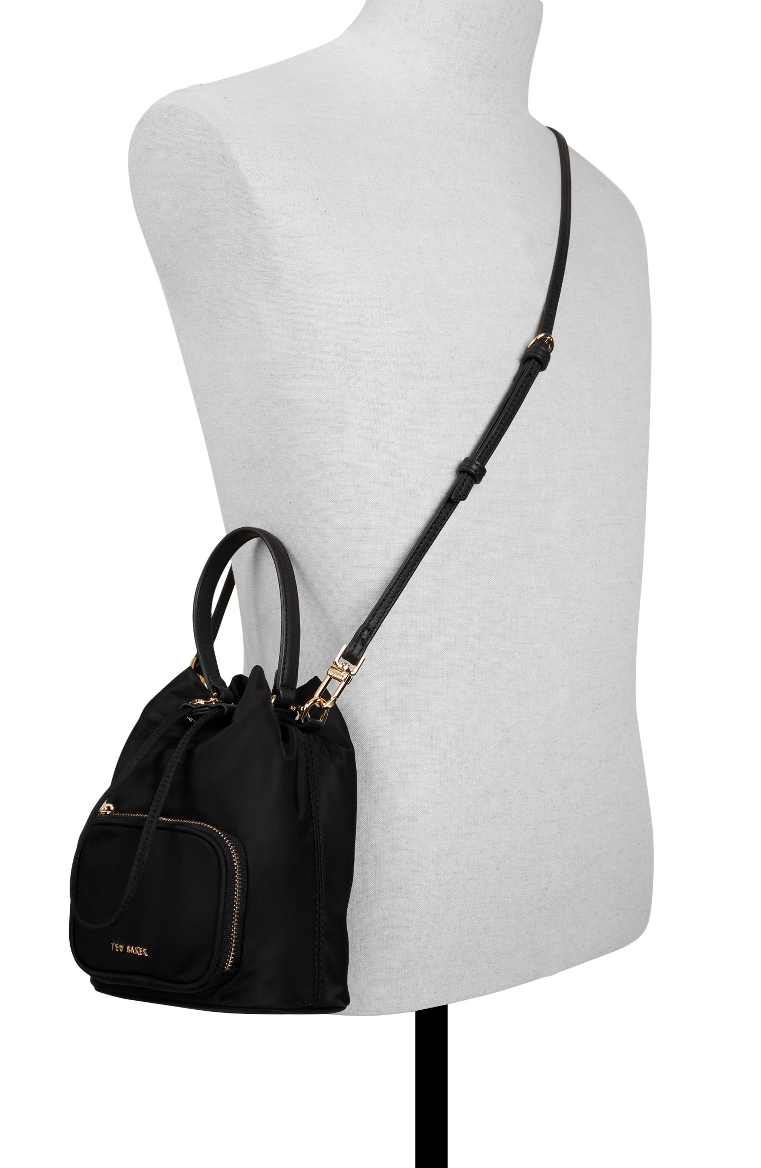 Ted Baker London Lola Nylon Bucket Bag, Alternate, color, 