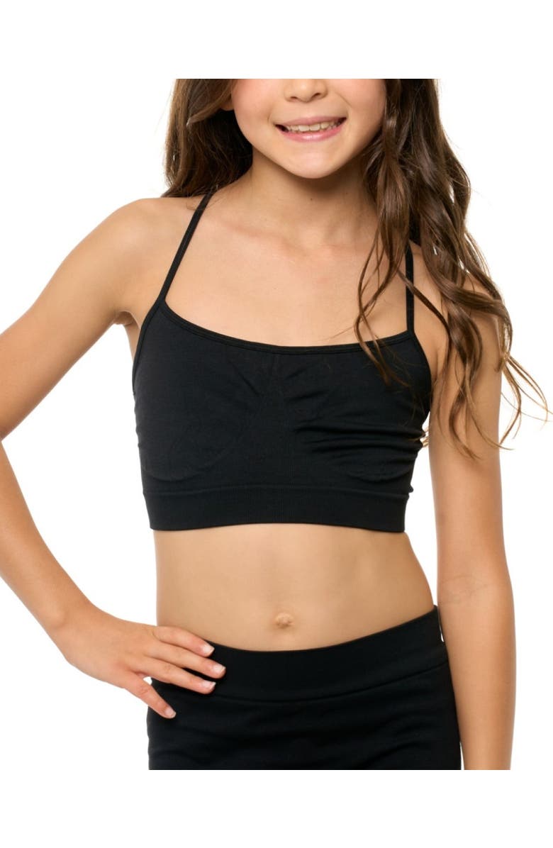 Malibu Sugar Original bandeau bra cami - Big Kid, Main, color, Black