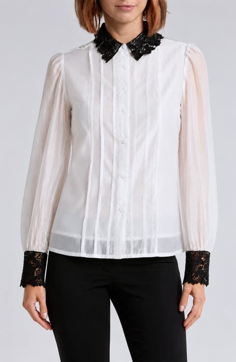 Jaycee Lace Collar Shirt